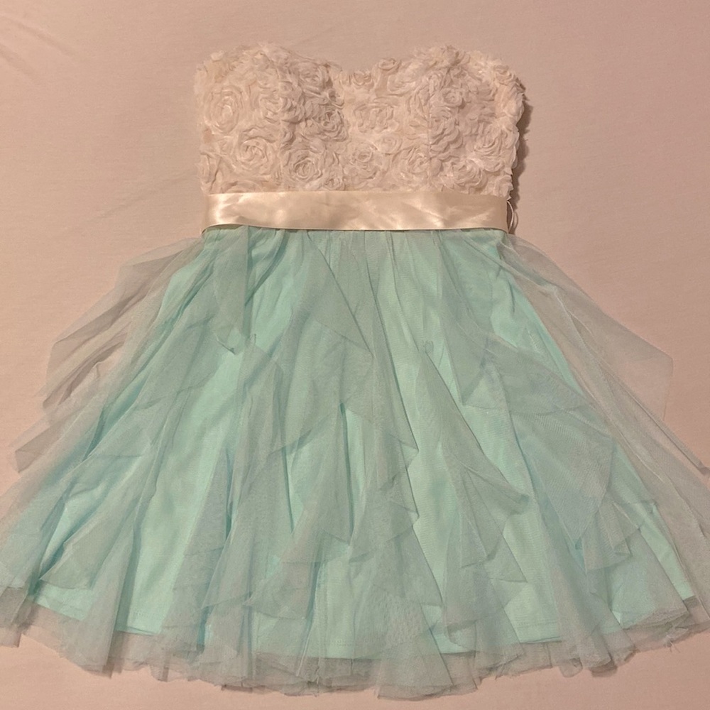 teeze me mini strapless floral dress